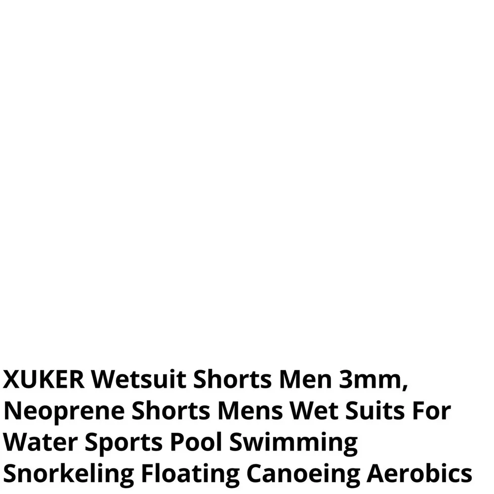 Xuker Neoprene Wetsuit Shorts Mens Small Black Excellent Watersports Surfing